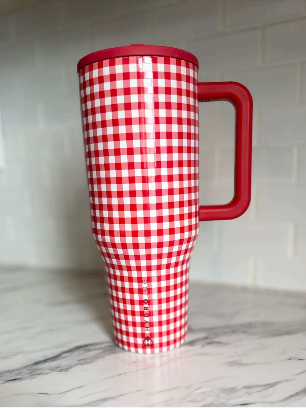 Red Gingham HydroJug 40oz Traveler